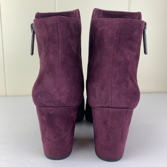 1. STATE Jacend Zip Bootie Suede Oxblood/Burgundy - Picture 5 of 6